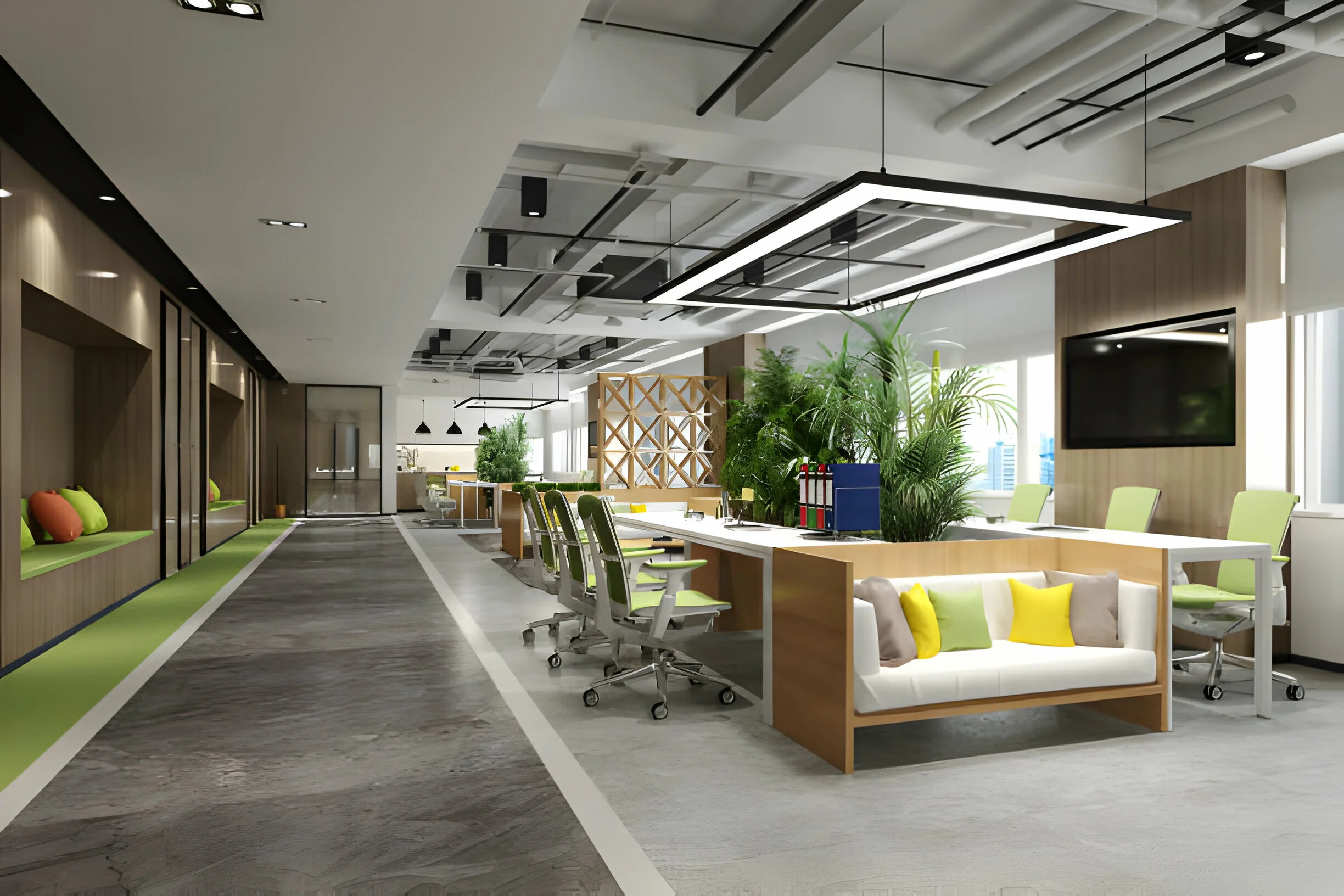 Commercial modern workspace